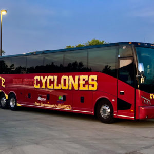 Iowa State Cyclones Team Bus Vehicle Graphics Wrap in Ames, IA